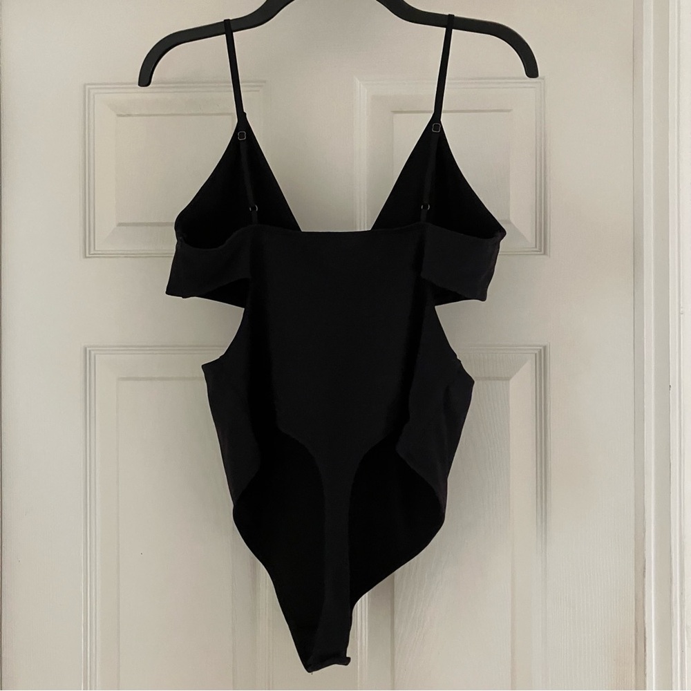REVOLVE x FREE PEOPLE Intimately FP Love Triangle Bodysuit Black Large NEW NWOT - Picture 11 of 14
